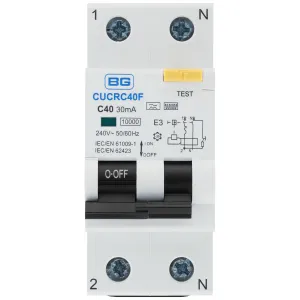 COMPACT 40A 30MA C CURVE TYPE F DOUBLE POLE RCBO B