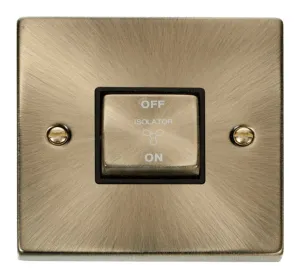10A INGOT 3 POLE FAN ISOLATION PLATE SWITCH
