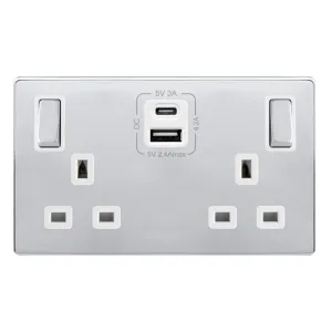 13A INGOT 2 GANG SWITCHED SAFETY SHUTTER SOCKET WI