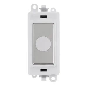 20A Flex Outlet Module - White - Polished Chrome