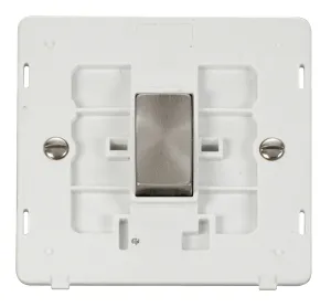 Ingot 10AX 1 Gang 2 Way Switch Insert - White / Br