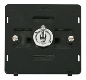 10AX 1 Gang 2 Way Toggle Switch Insert - Chrome