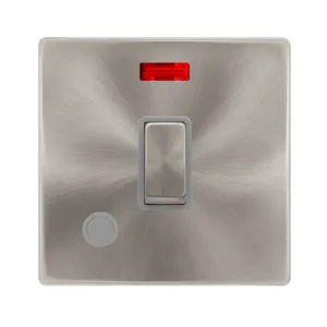 20A INGOT DOUBLE POLE SWITCH WITH NEON & FLEX OUTL