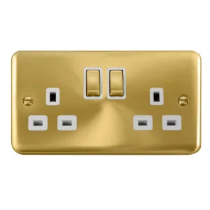 13A Ingot 2 Gang DP Switched Socket