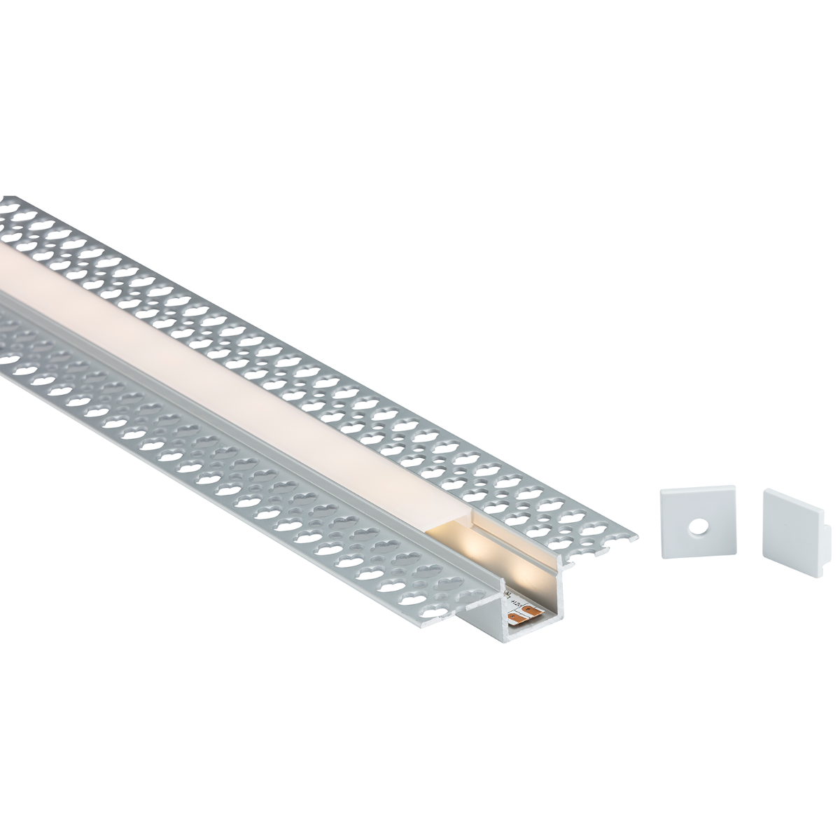 1M Aluminium Profile - Plaster-in Recessed
