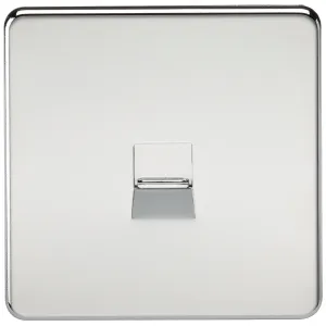 Telephone Master Socket - Polished Chrome