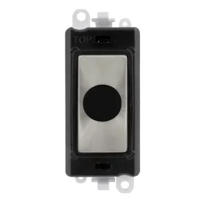 20A Flex Outlet Module - Black - Satin Chrome