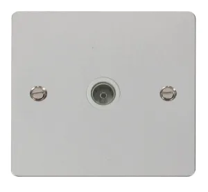 1 Gang Coaxial Socket  - White