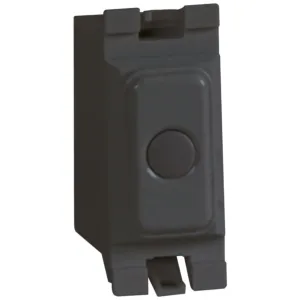 Grid Dimmer Switch Trailing Edge Black