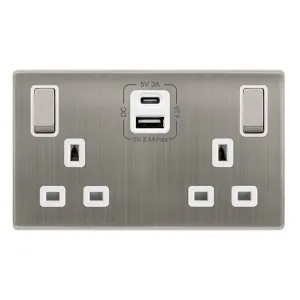 13A INGOT 2 GANG SWITCHED SAFETY SHUTTER SOCKET WI