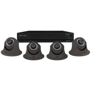 8CH 4MP 8TB 4 GREY DOME CAMERA KIT
