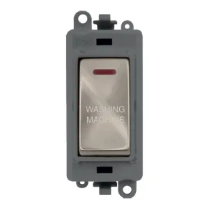 20AX Double Pole Switch With LED Module - Grey - B