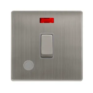 20A INGOT DOUBLE POLE SWITCH WITH NEON & FLEX OUTL