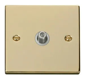 1 Gang Satellite Socket Outlet - White