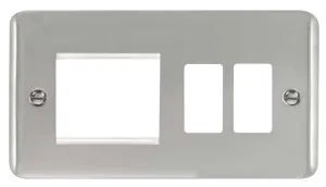Hotel Accessory Plate - 2 Gang Gridpro Frontplate