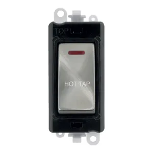 20AX Double Pole Switch With LED Module - Black -
