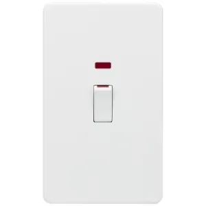45A DP Switch with Neon (2G size) - Matt White