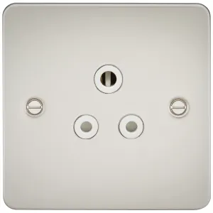5A Unswitched Socket - Pearl with White Insert