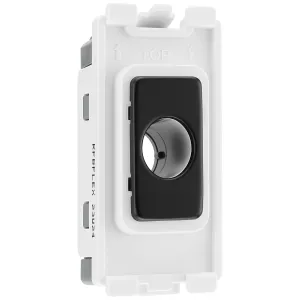 GRID FLEX OUTLET MODULE UPTO 10MM  - MATT BLACK