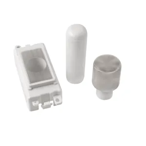 1 Module Dimmer Mounting Kit - White - Stainless S