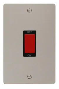 Define - 50A 2 Gang Double Pole Switch (Vertical)