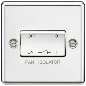 10A Fan Isolator Switch - Polished Chrome