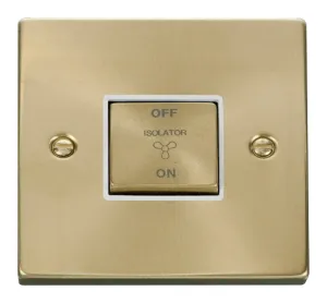 10A INGOT 3 POLE FAN ISOLATION PLATE SWITCH