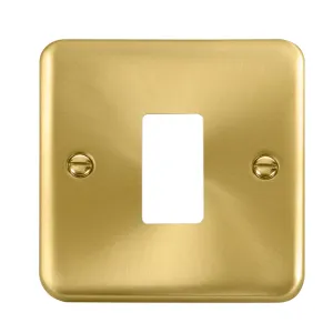 1 Gang GridPro Frontplate - Satin Brass