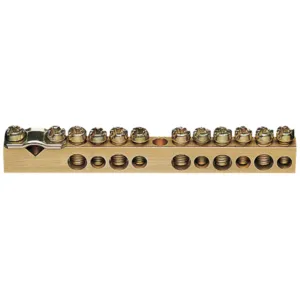 Brass terminal,85mm, 1x25mm-- 5x10/16mm-