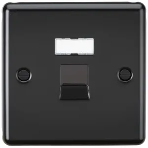 UTP CAT6a RJ45 Network Outlet - Matt Black