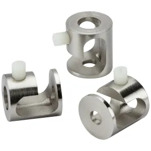 Pack of 3 Pendant Ceiling Hooks - Brushed Chrome