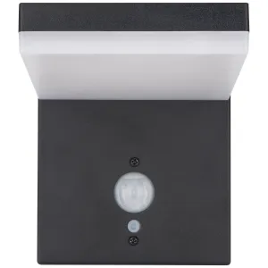 Wall Light, Aries Solar 3000K, c/w PIR IP44