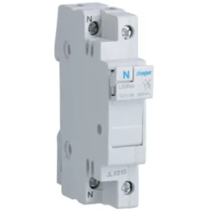 Fuse carrier 1P+N 32A L38 1M