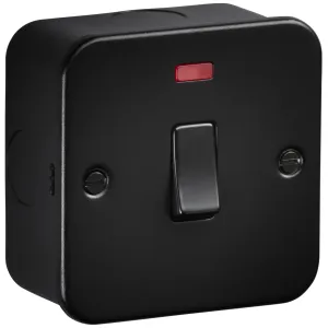 Metalclad 20A 1G DP Switch with Neon - Textured Sa