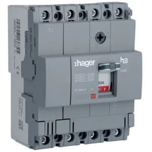 MCCB h3 x160 TM 4x63A 25kA