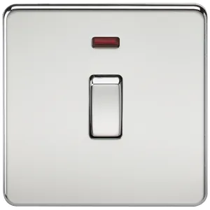 20A 1G DP Switch with Neon - Polished Chrome