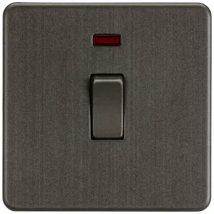 20A 1G DP Switch with Neon - Smoked Bronze