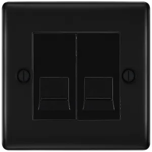NEXUS METAL MATT BLACK DOUBLE MASTER TELEPHONE SOC