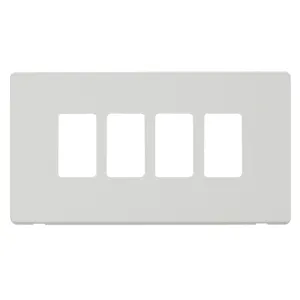 GRIDPRO 4 GANG DEFINITY PLATE MW