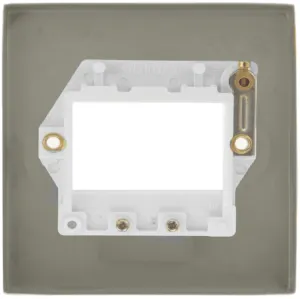 1 Gang Plate Triple Aperture - Black
