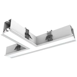 CONTOUR WHITE RAL 9016 RECESSED LINEAR 568.4MM 180