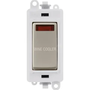 20AX Double Pole Switch With Neon Module - Polar W