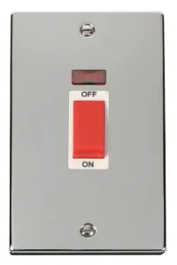 Deco - 50A 2 Gang Double Pole Switch With Neon (Ve
