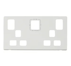 2G 13A SW SKT 4.2A A&C USB COVERPLATE PW