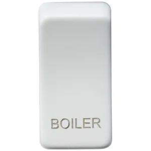 Switch cover "marked BOILER" - matt white