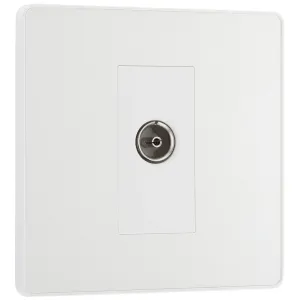 EVOLVE PEARLESCENT WHITE (WHITE) SINGLE SOCKET FOR