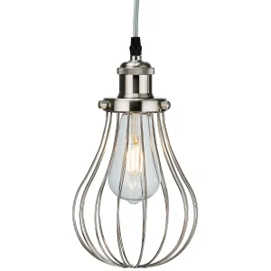 Pendant Cage - Brushed Chrome