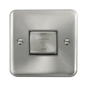 10A INGOT 3 POLE FAN ISOLATION PLATE SWITCH