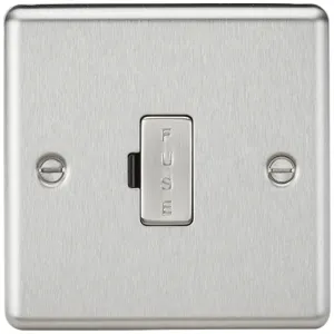 13A Fused Spur Unit - Brushed Chrome
