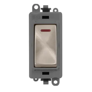 20AX Double Pole Switch With LED Module - Grey - B